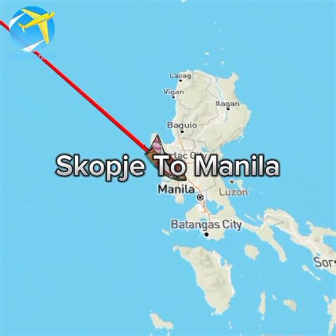 Manila to Skopje .